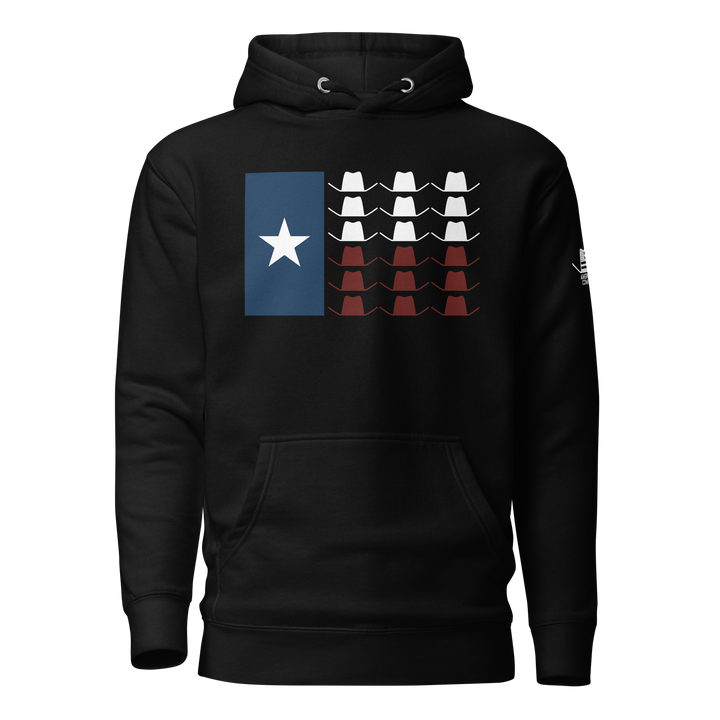 Texas Hat Flag Hoodie