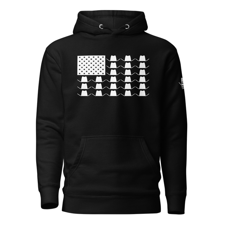 White Hat Flag Hoodie